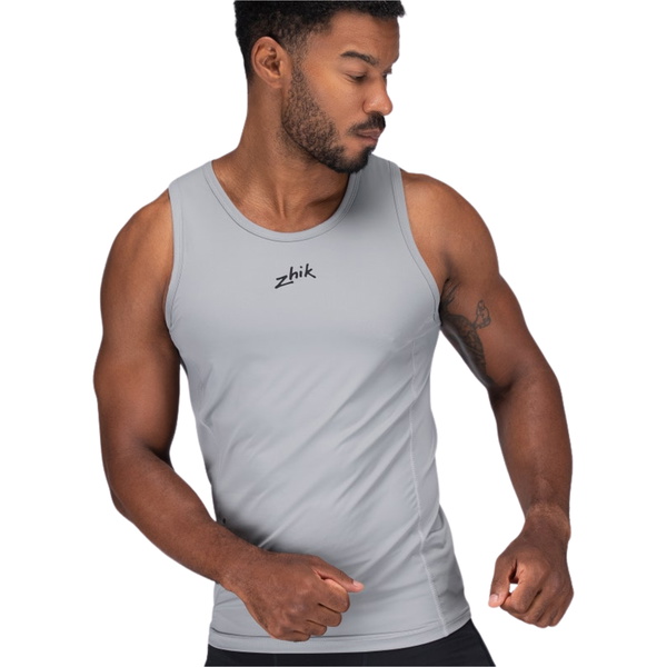 2026 Zhik Männer Eco Spandex LT Race Singlet VST-0140-M-PLT - Platinum